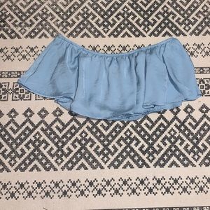 Light Blue Crop Top